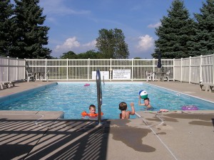 Kids Enjoying the Heated pool